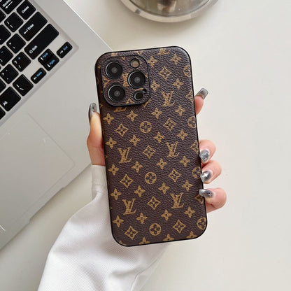 Luxury Classic Color Leather iPhone Case