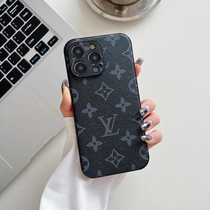 Luxury Classic Color Leather iPhone Case