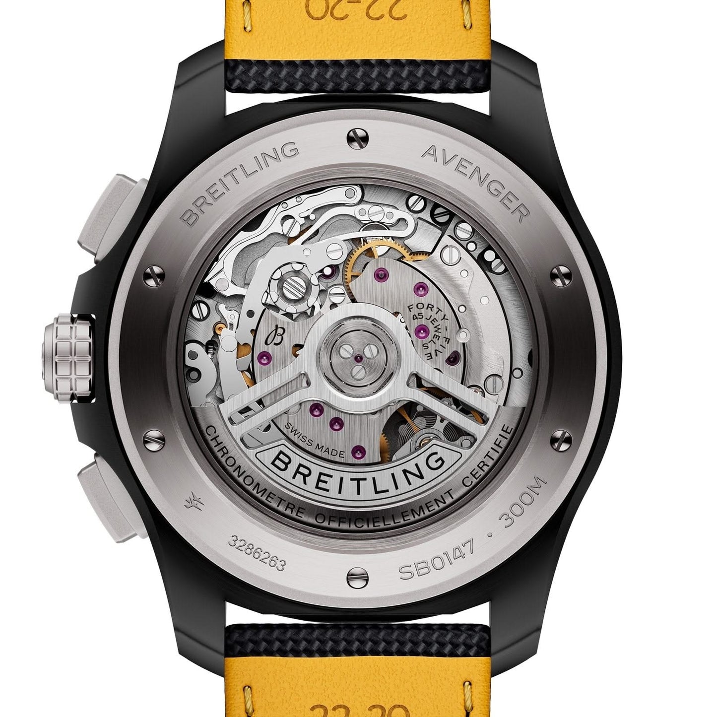 BREITLING Avenger B01 Chronograph Night Mission Black 44mm Watch
