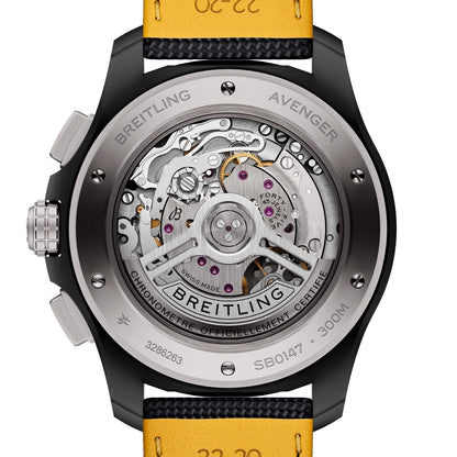 BREITLING Avenger B01 Chronograph Night Mission Black 44mm Watch