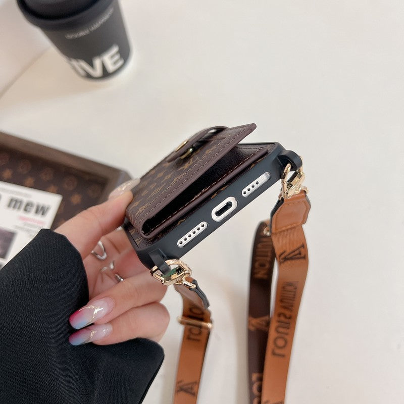 Luxury Card Bag Crossboday iPhone Case