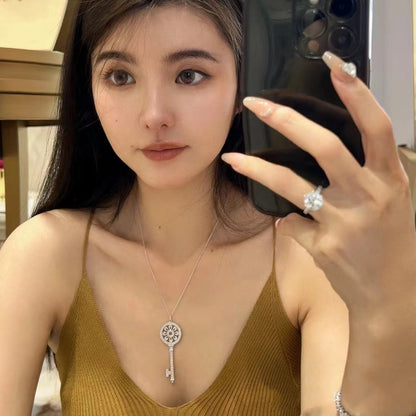 Light luxury key necklace sweater chain