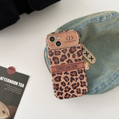 Fashion Brown Color Leather iPhone Case
