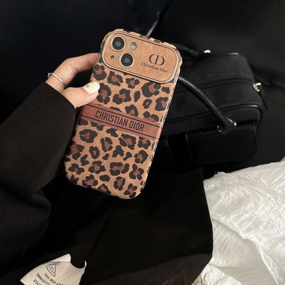 Fashion Brown Color Leather iPhone Case