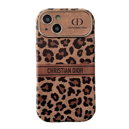 Fashion Brown Color Leather iPhone Case