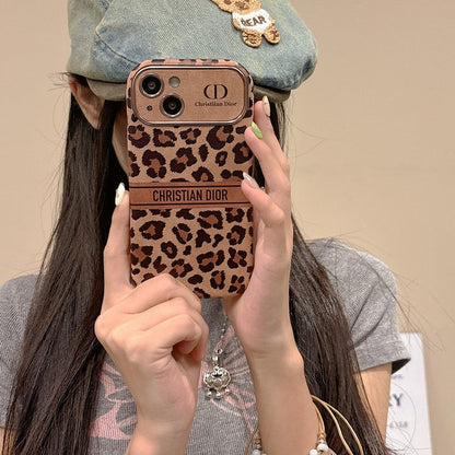 Fashion Brown Color Leather iPhone Case
