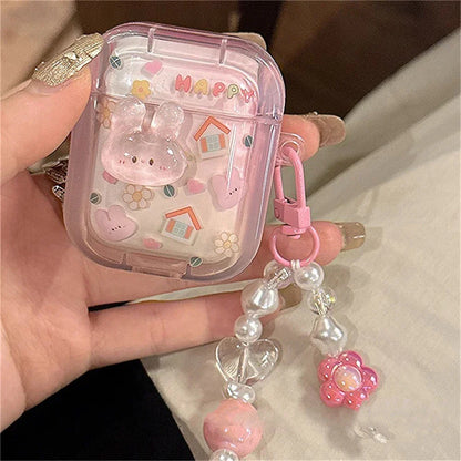 Cute Rabbit Case For AirPods 1 2 3 Pro Pro 2