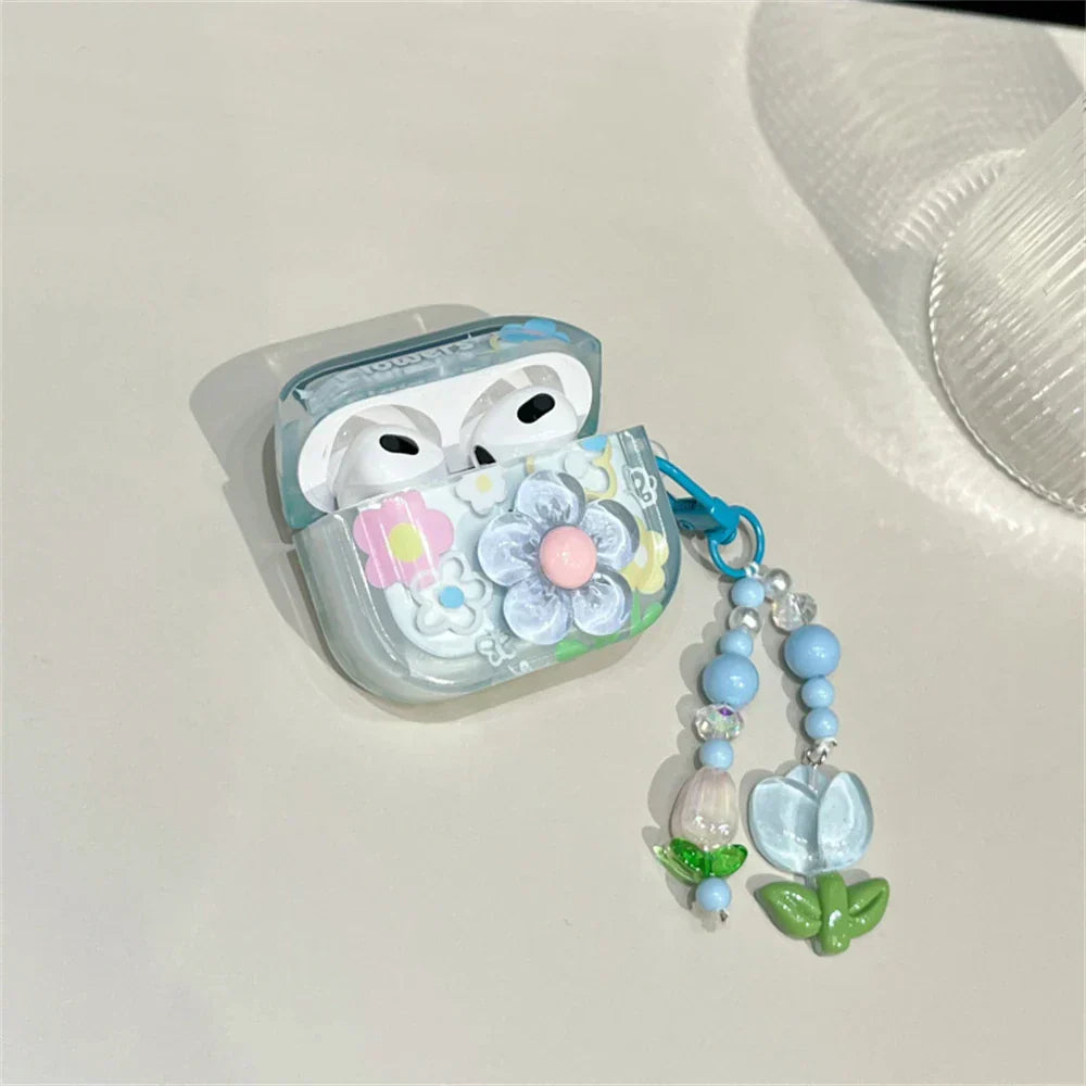 Flower Case For AirPods 1 2 3 Cover