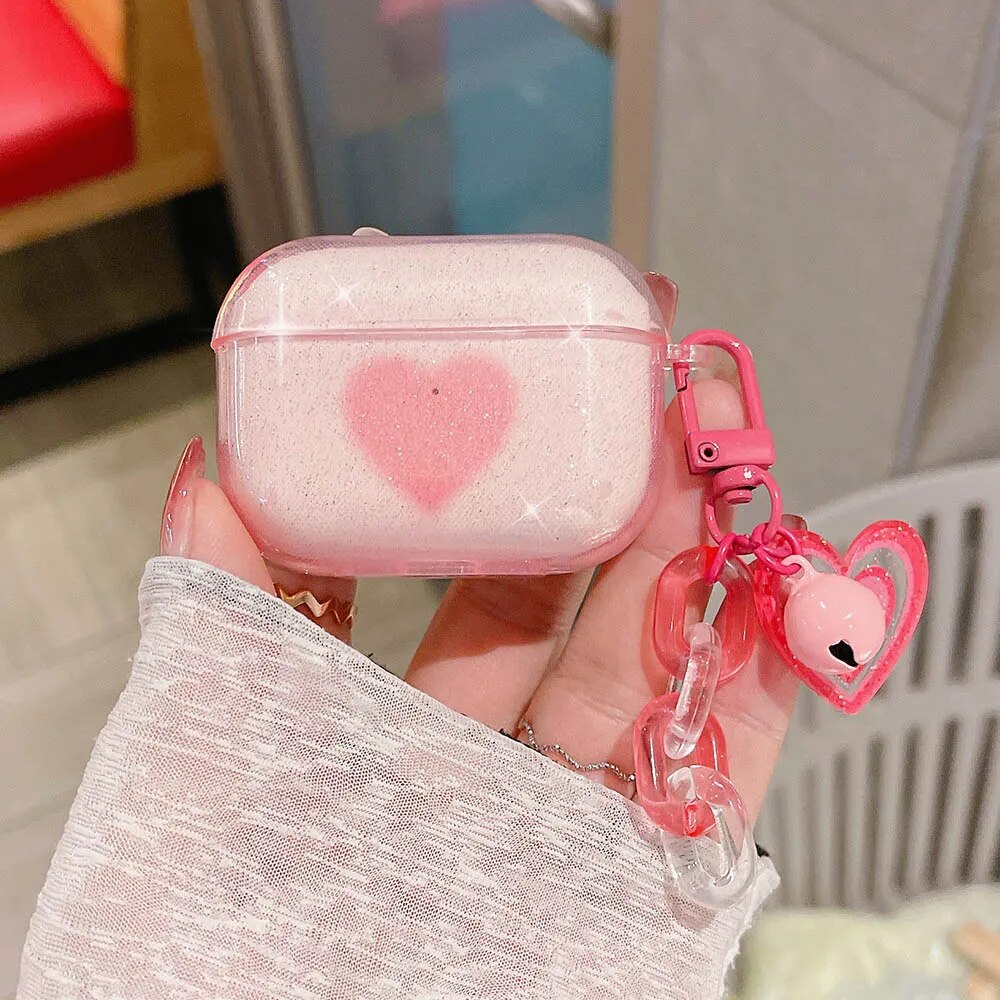 Keychain Cover For Apple AirPods 2 Pro 3 3rd generation Earphone Case