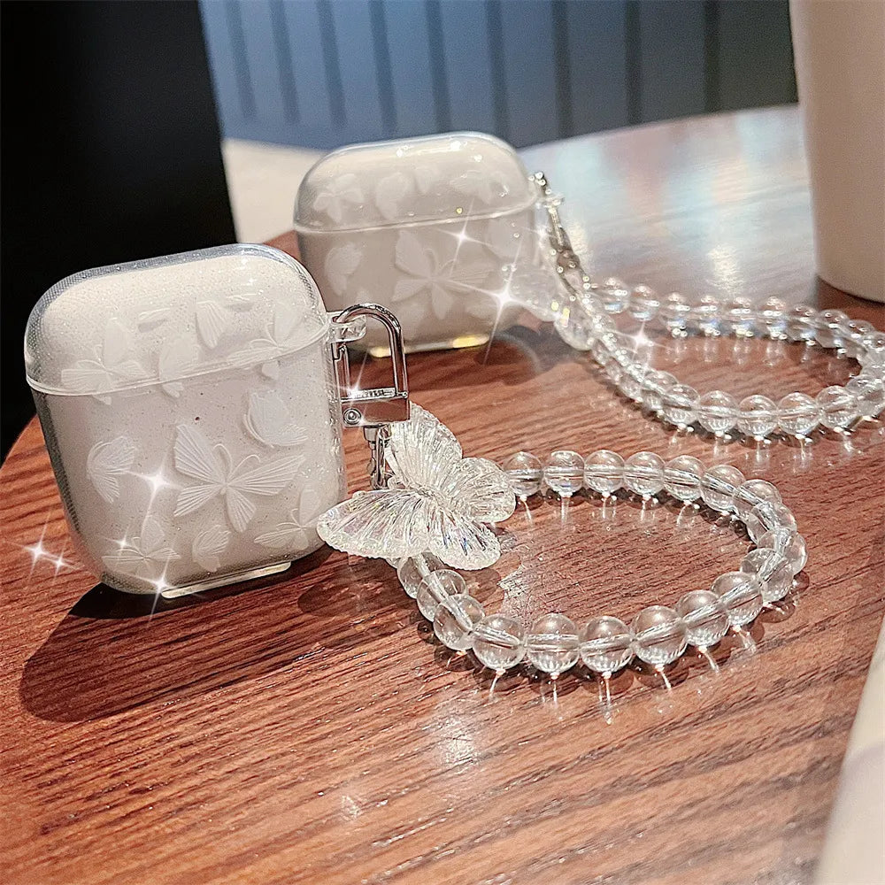 Earphone Case for Apple airpods 1/2 /3 For Airpods Pro 2nd Earphone Case With Keychain