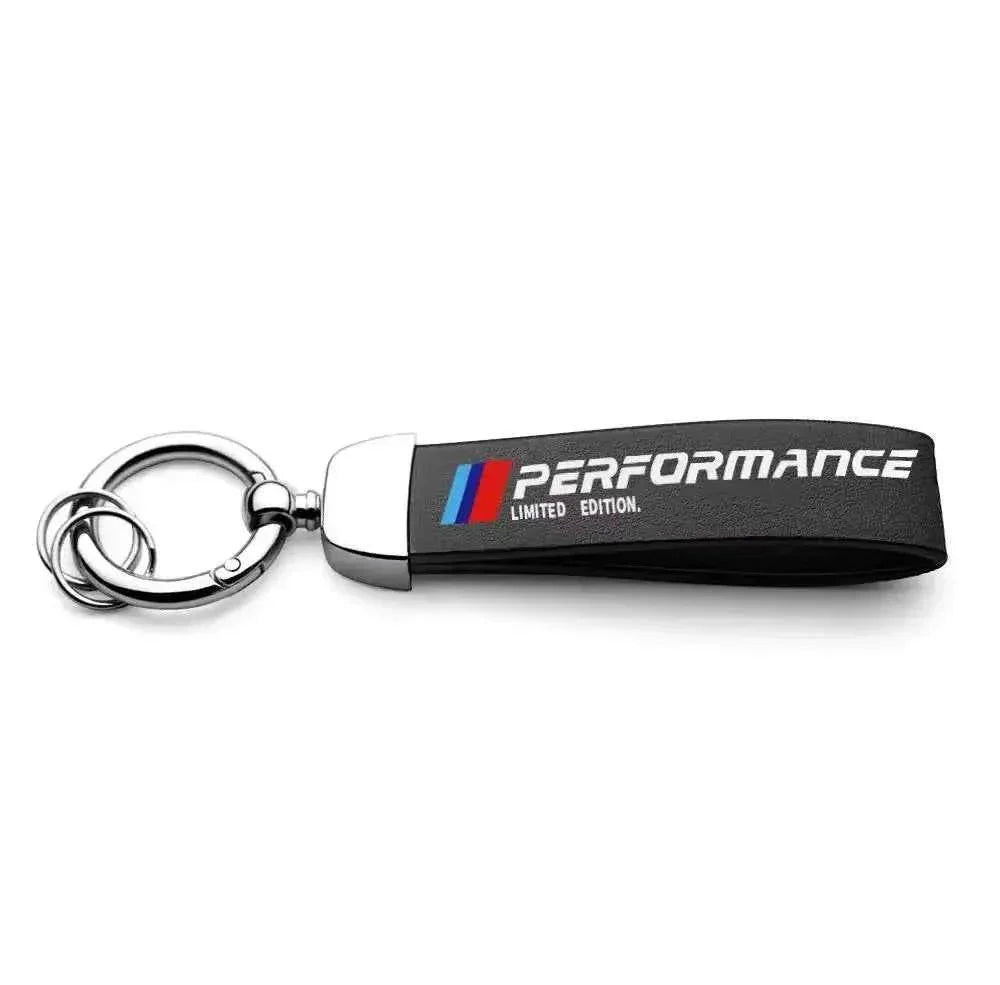 Car Keychain – Handwoven Leather & Zinc Alloy Key Ring