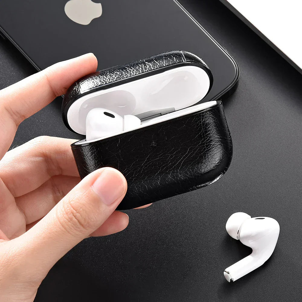 For Airpods Pro 2 Case Leather Earphone Case For Apple Air Pod 3 Pro 2nd Generation USB C