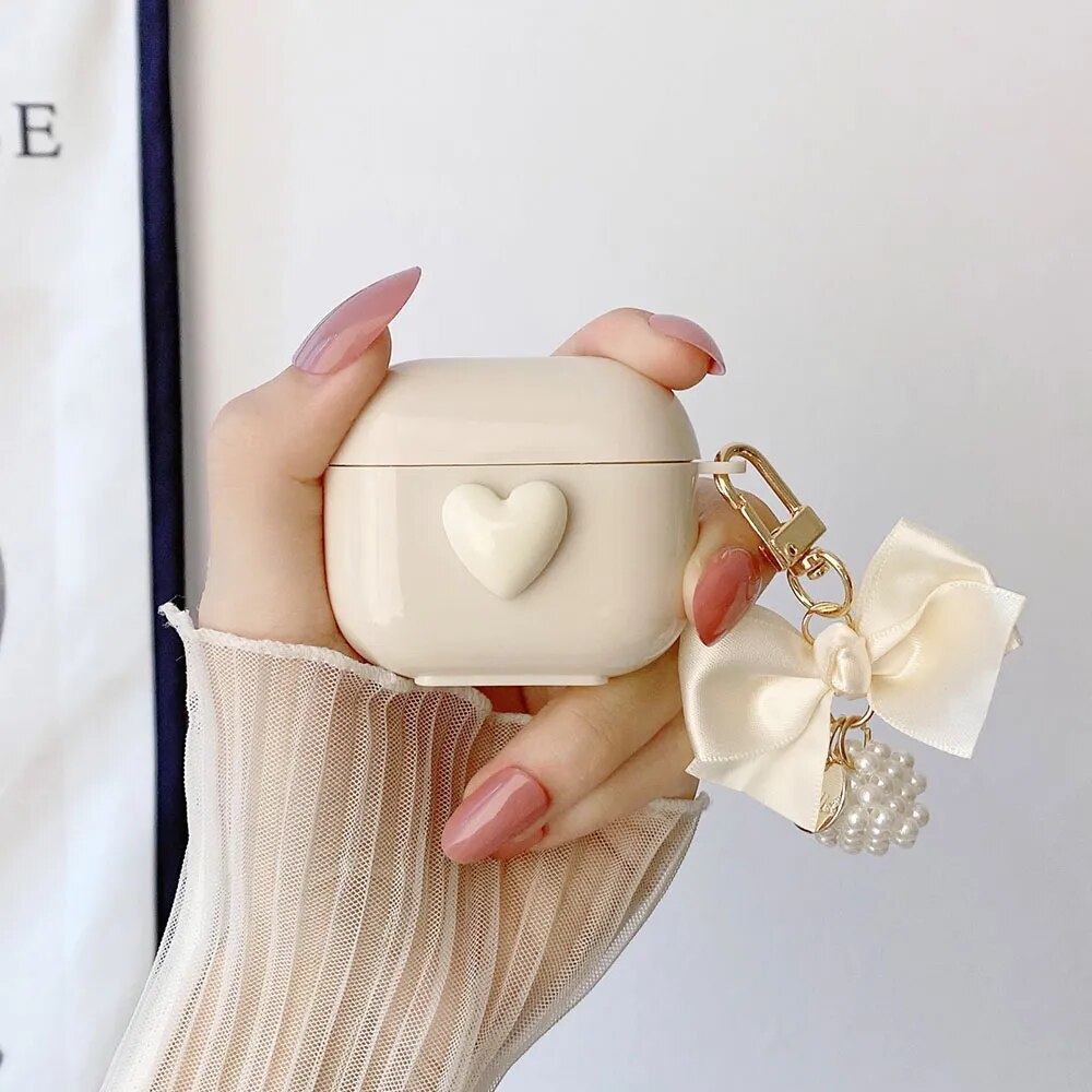 Keychain Cover For Apple AirPods 2 Pro 3 3rd generation Earphone Case