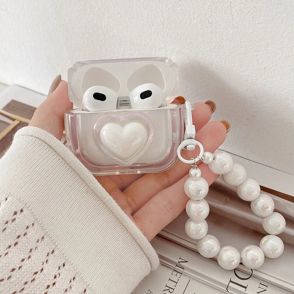 Earphone Case for AirPods 2 Pro 3 Generation Headset Cover for Airpods Keychain