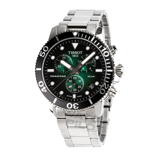Tissot Seastar 1000 Quartz Chronograph Men's Graded Green Watch