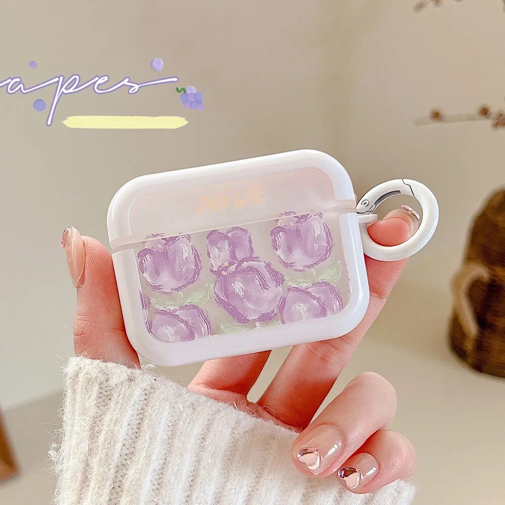 AirPods 3 1 2 Pro Earphone Cover Keyring Soft Silicone Protective Cases