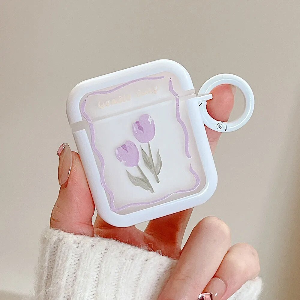 AirPods 3 1 2 Pro Earphone Cover Keyring Soft Silicone Protective Cases