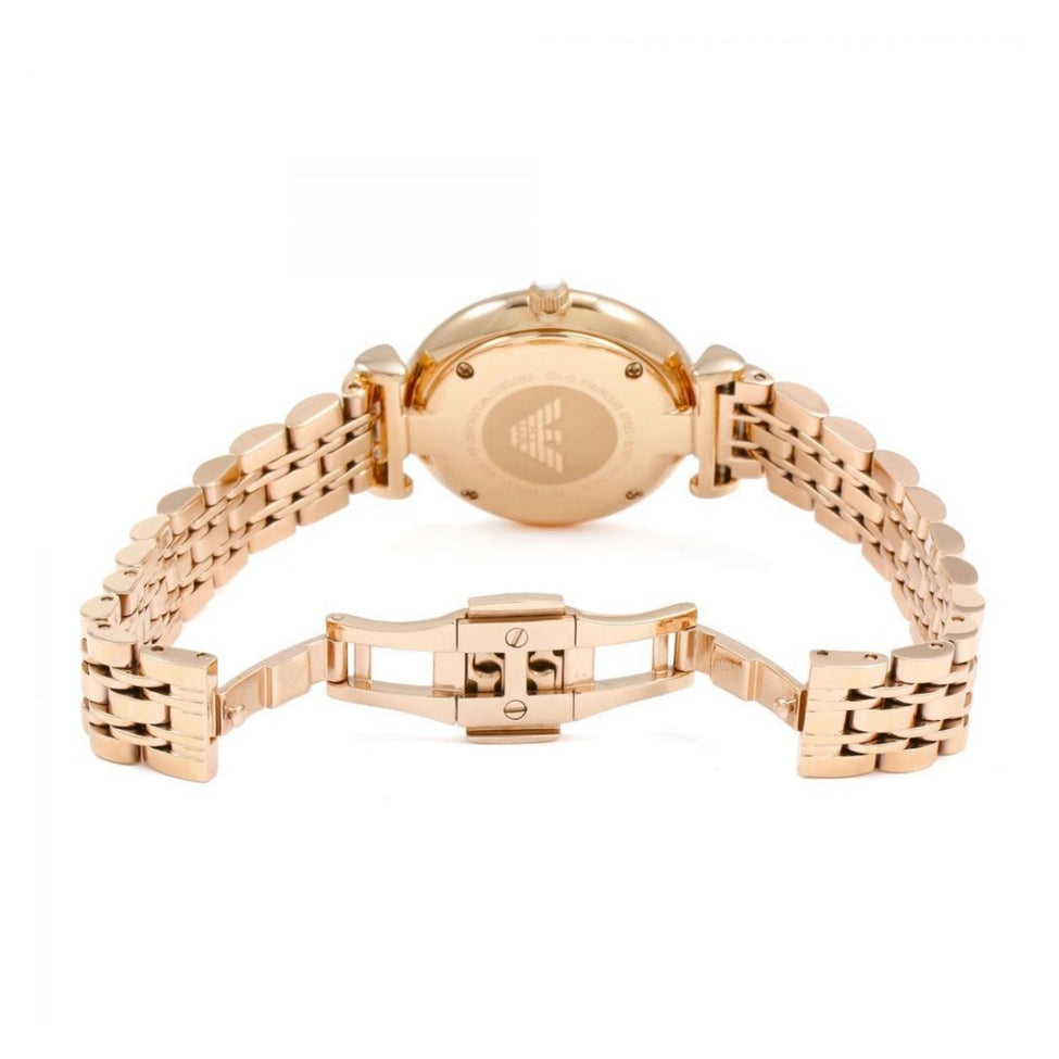 Emporio Armani Ladies Rose Gold Watch