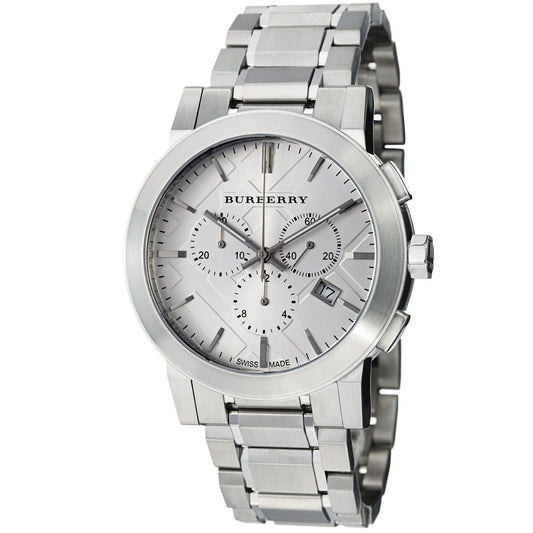 Burberry Men's Chronograph The City Silver 42mm Watch