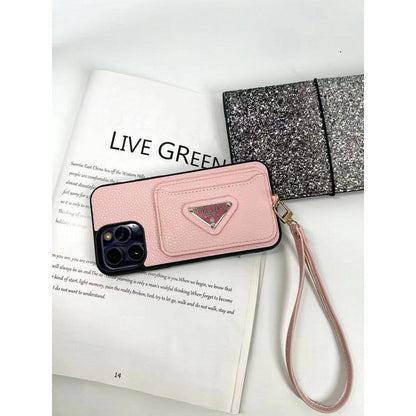 Luxury Four Colors Card Bag iPhone Case
