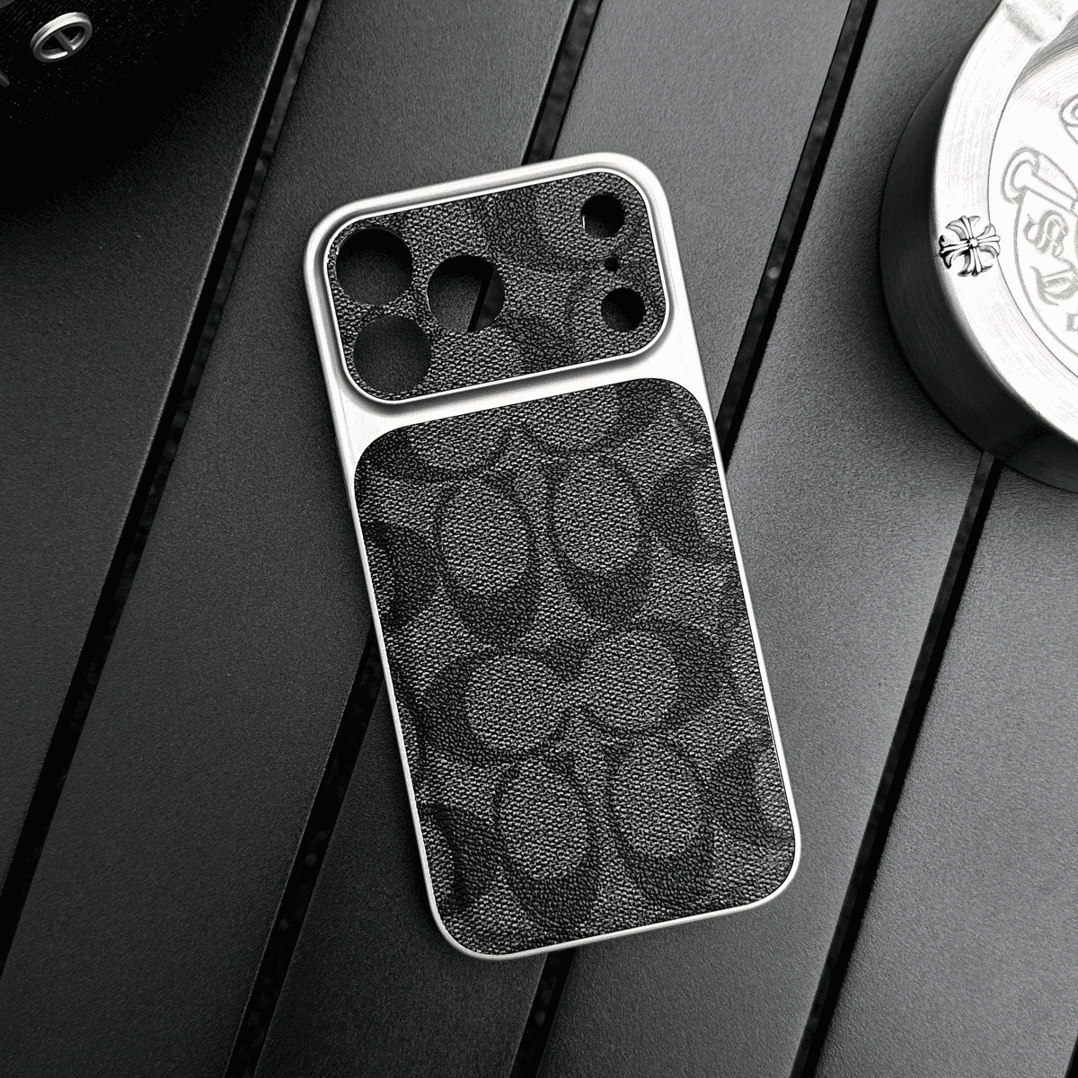 Luxury Pattern Leather Phone Case With Shockproof Edges