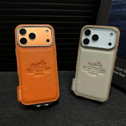 Luxury Leather Flip Case – Premium Lens Protection