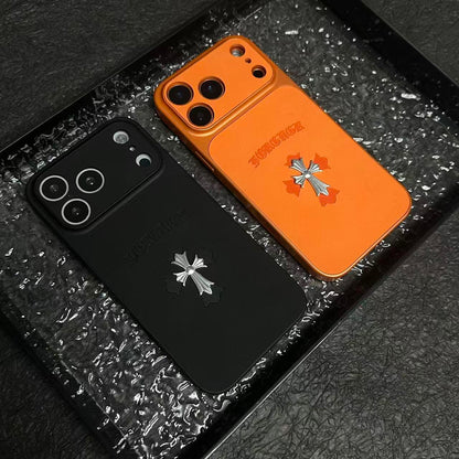 Chrome Hearts Cross Leather iPhone Case