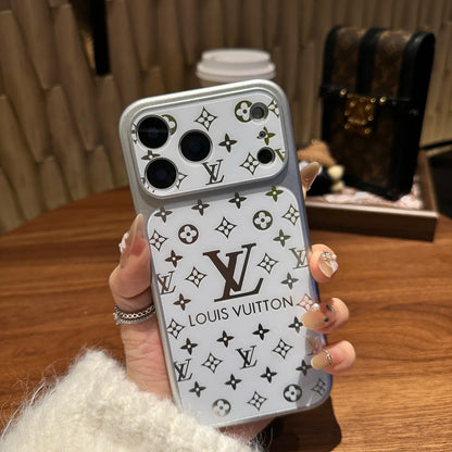 Luxury Monogram Matte Case with Shock-Absorbing Soft Edges