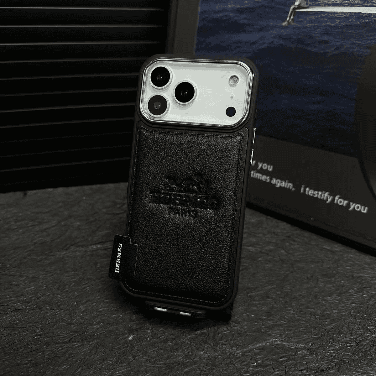 Luxury Leather Flip Case – Premium Lens Protection